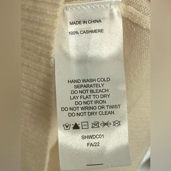 Quince Mongolian Cashmere Polo Sweater Ivory - Picture 7 of 7